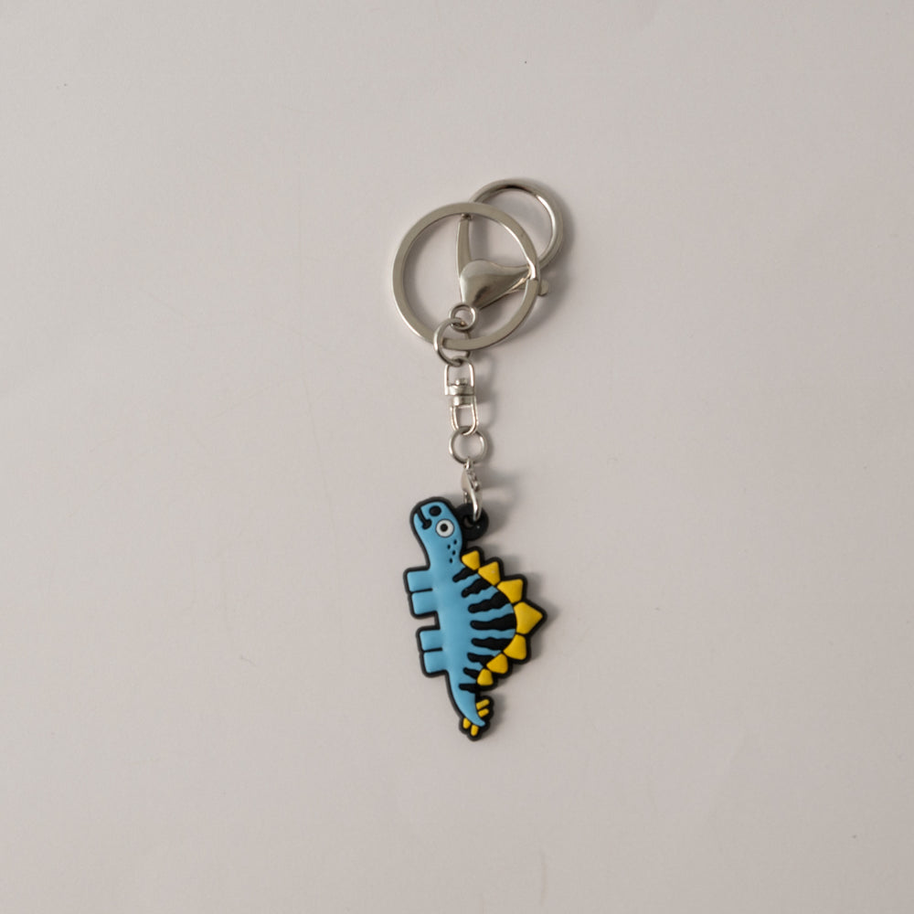Keychain Silicone - DINO BLUE